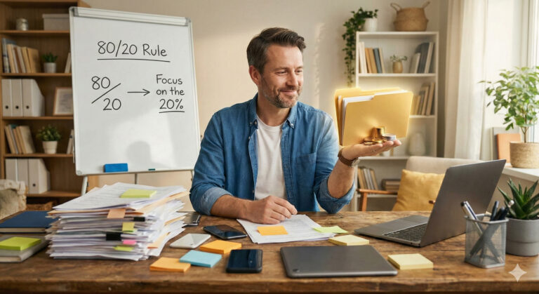 忙しいだけの毎日から脱却!個人事業主が成果を最大化する「80対20の法則」活用術