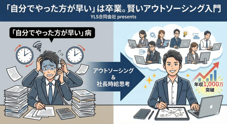 「自分でやった方が早い」は卒業。年収1,000万の壁を突破する「賢いアウトソーシング」入門
