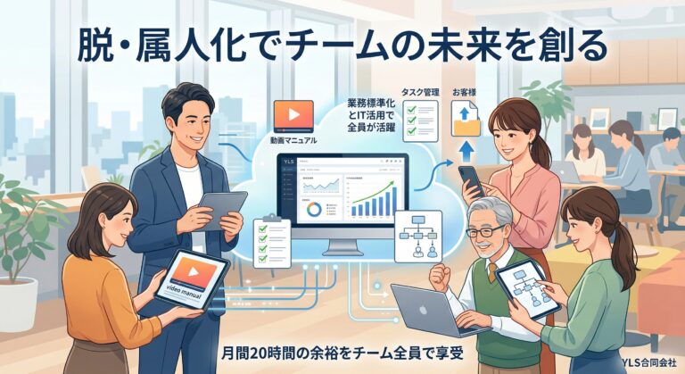【脱・属人化】「あの人しかできない仕事」をなくす!小規模事業者のための業務標準化とIT活用3ステップ
