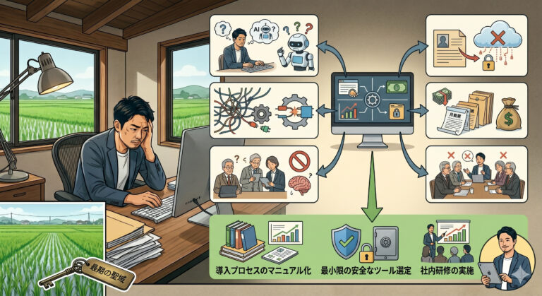 生成AI業務効率化の失敗例7選|中小企業が陥る落とし穴と回避策