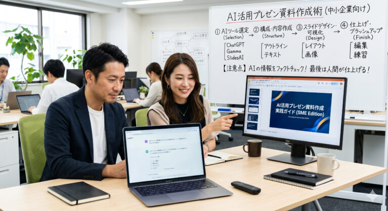 生成AIでプレゼン資料を作る方法とは|時短のコツと失敗しない手順