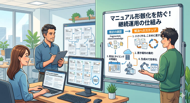 マニュアルが更新されない原因とは|形骸化を防ぐ仕組みと続け方