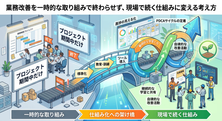 業務改善を仕組み化する方法|忙しい中小企業が最初に整えるべきこと